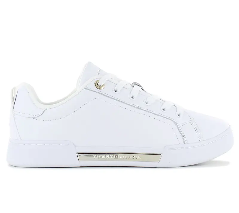 Tommy Hilfiger Sneaker Chique Court - Scarpe da Donna Pelle Bianco FW0FW07634-YBS ORIGINALE EU 36 UK 3.5 bianco