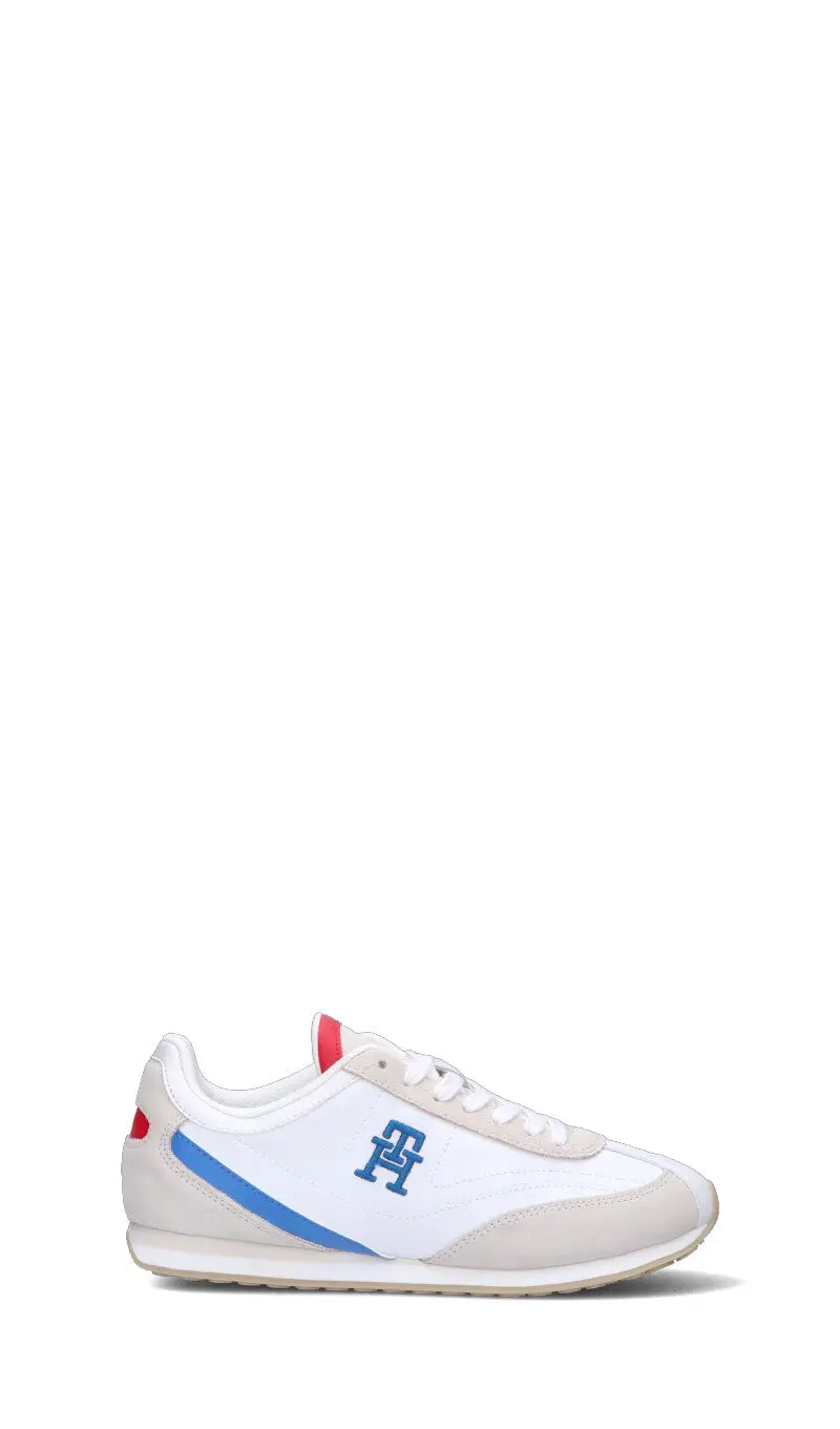 TOMMY HILFIGER Sneaker donna bianca/grigia/azzurra/arancione in suede Vario