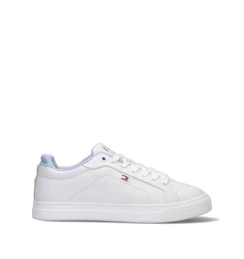 TOMMY HILFIGER Sneaker donna bianca in pelle Vario