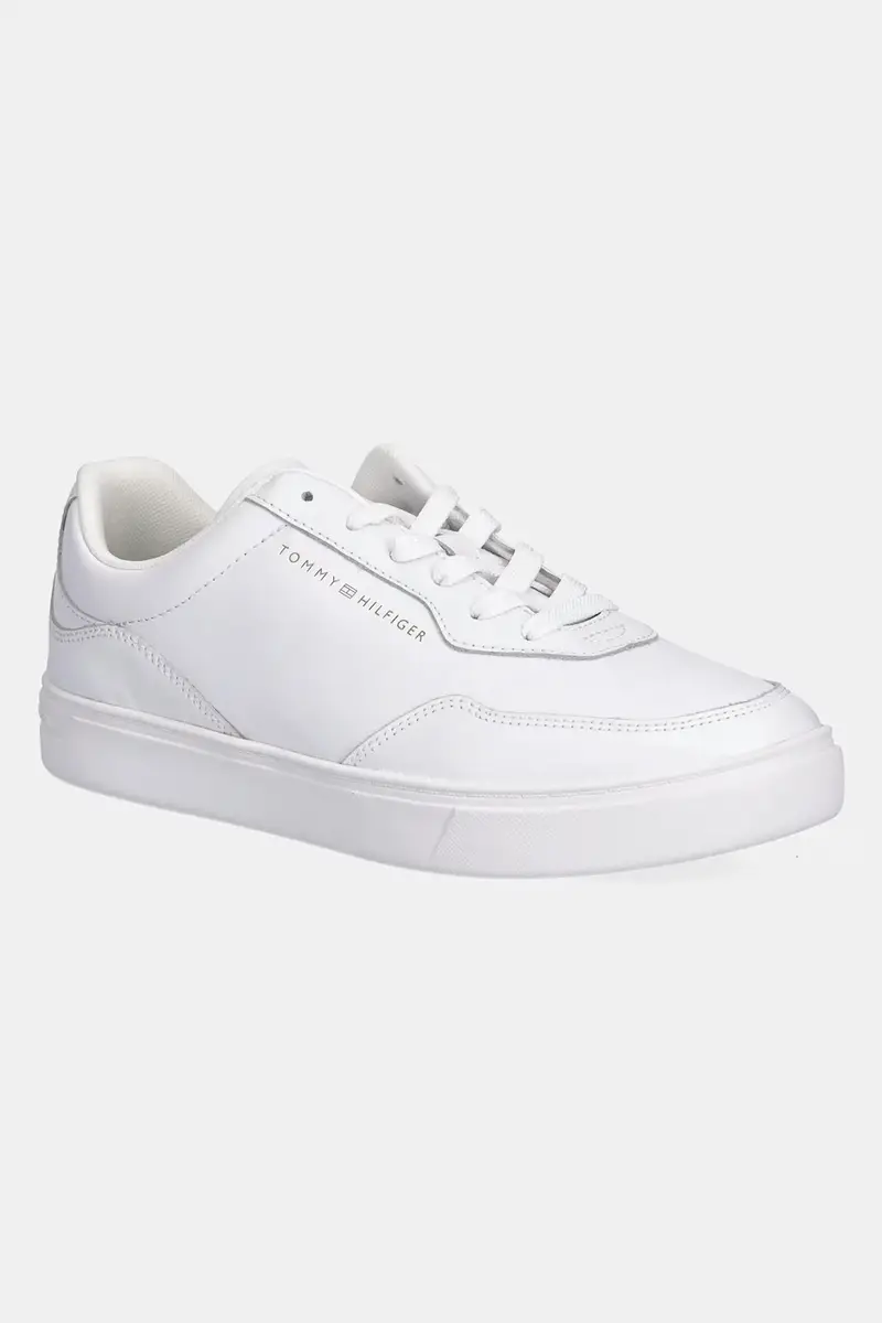 Tommy Hilfiger sneakers in pelle CASUAL CUPSOLE SNEAKER donna colore bianco FW0FW08689