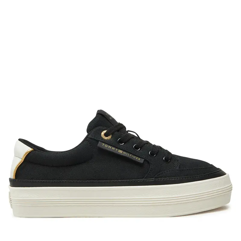 Tommy Hilfiger Sneakers Essential Vulc Textile Sneaker FW0FW08323 Nero