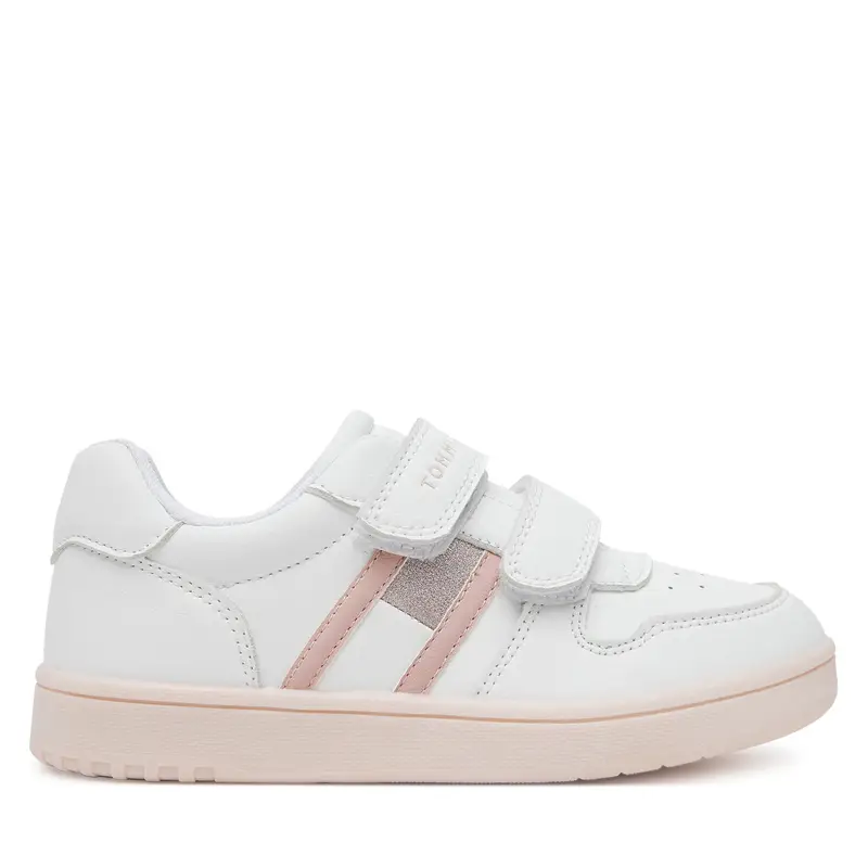 Tommy Hilfiger Sneakers Flag Low Cut Velcro Sneaker T1A9-33730-1439 S Bianco