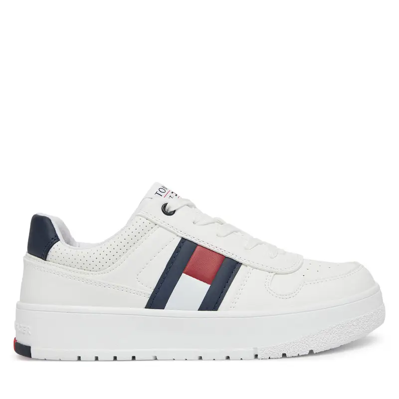 Tommy Hilfiger Sneakers Flag Low Cut Velcro Sneaker T3X9-33859-1355 S Bianco