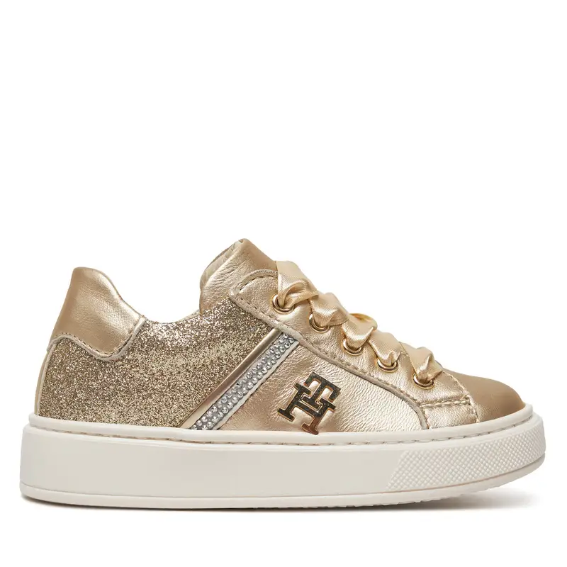 Tommy Hilfiger Sneakers Sneaker Bassa Allacciata T1A9-33932-0829 S Oro
