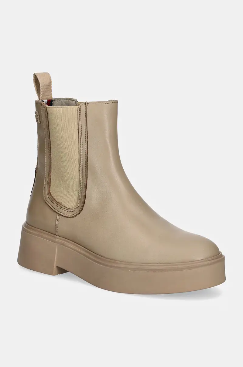 Tommy Hilfiger Stivaletti Chelsea Donna Beige 3121004