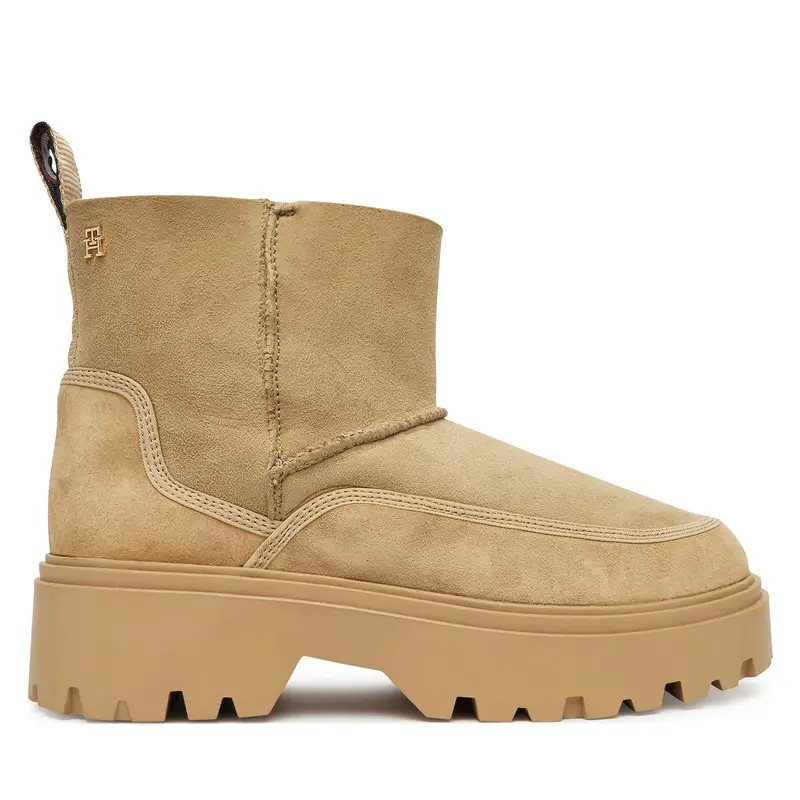 Tommy Hilfiger Stivali da neve Real Shearling Pullon FW0FW08997 Beige