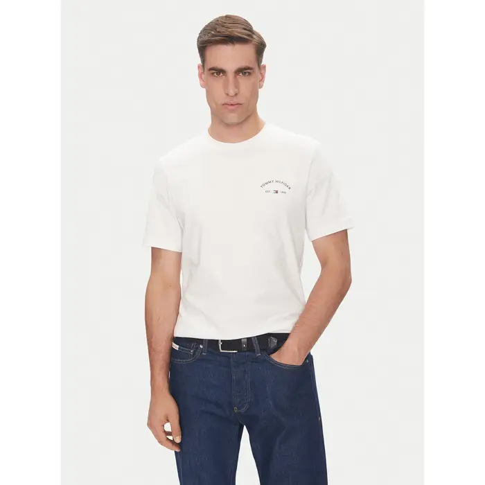 Tommy Hilfiger T-shirt Hotel MW0MW39352 Bianco Regular Fit