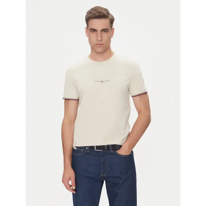 T-shirt Logo MW0MW32584 Beige Regular Fit