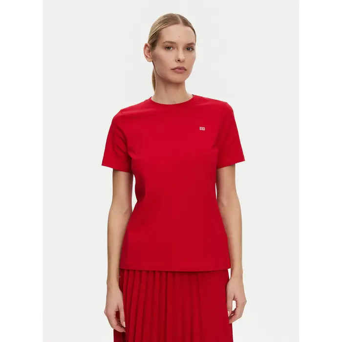 T-shirt WW0WW45522 Rosso Regular Fit