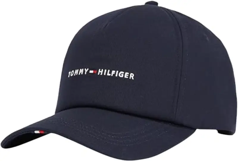 Tommy Hilfiger Uomo Cappellino Foundation Soft 6 Panel con Logo, Blu (Space Blue)