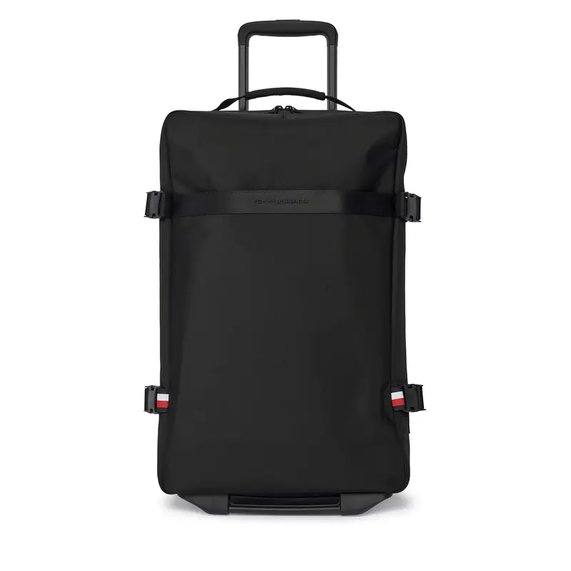 Tommy Hilfiger Valigia da cabina Th Nylon Travel Soft AM0AM13474 Nero