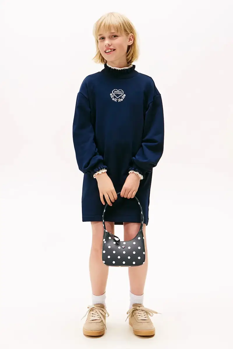 Tommy Hilfiger vestito bambina colore blu navy KG0KG08795