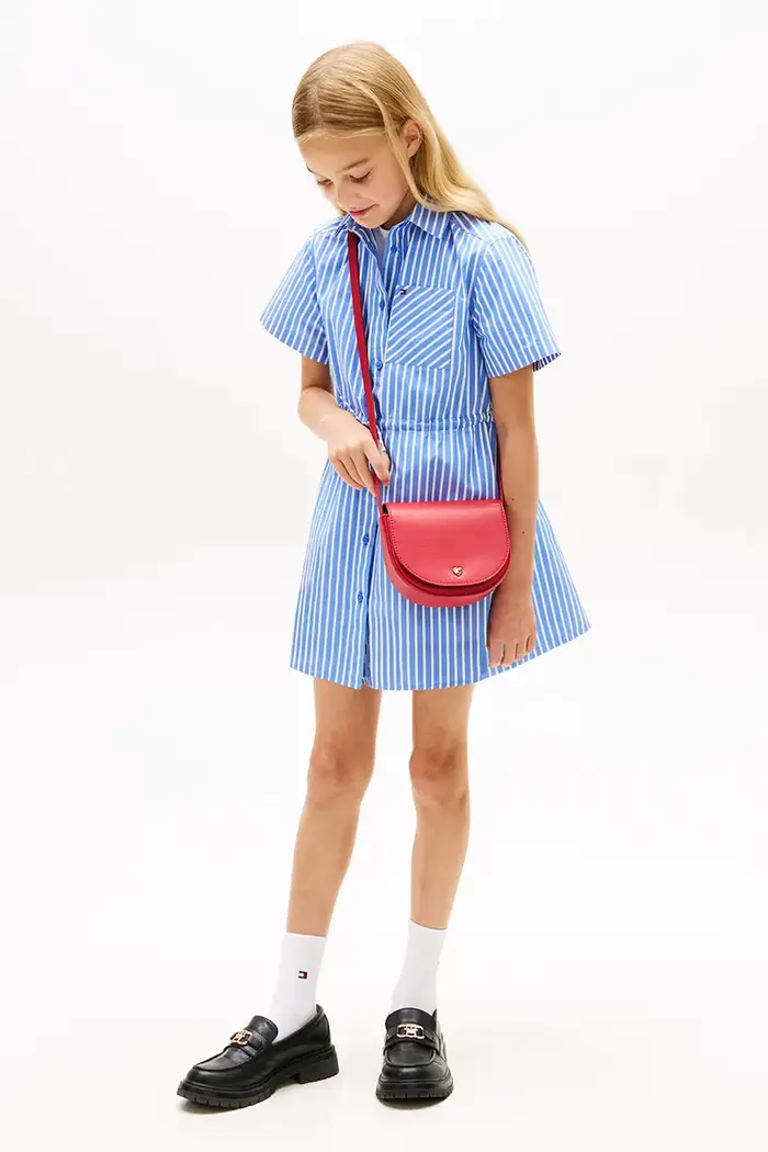vestito camicia in cotone Blu