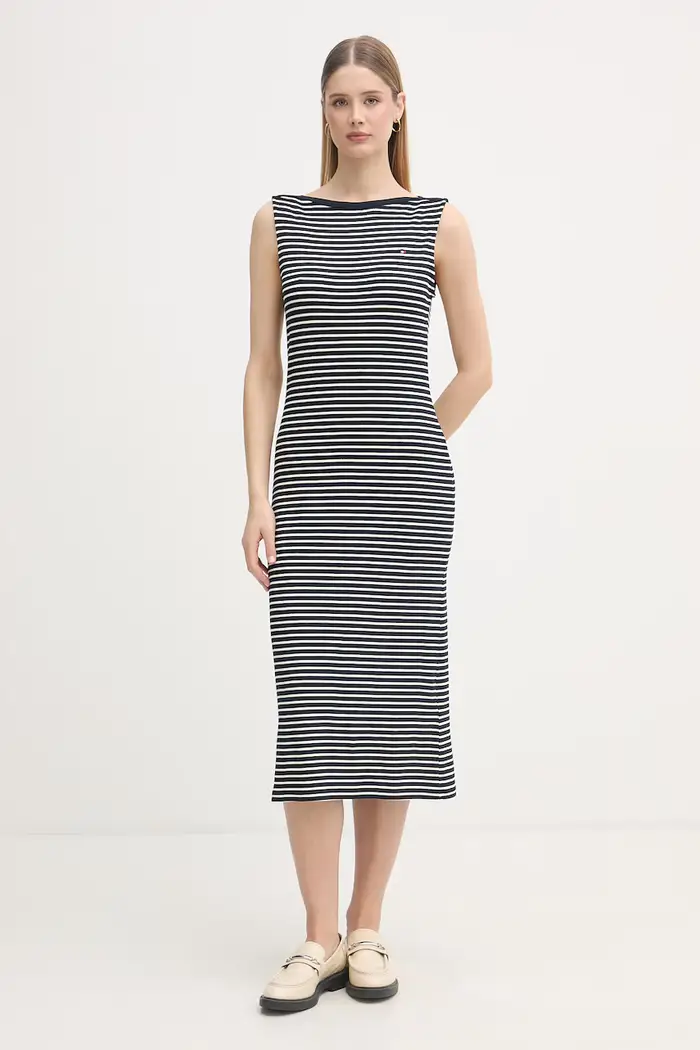 vestito in viscosa Blu navy