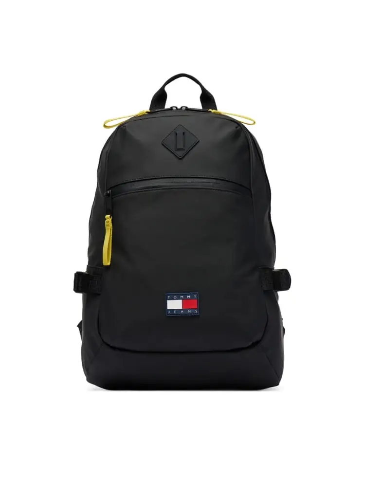 Tommy Hilfiger zaino in ecopelle nera daily con logo