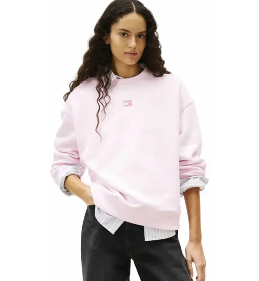 Badge W - felpa - donna Light Pink