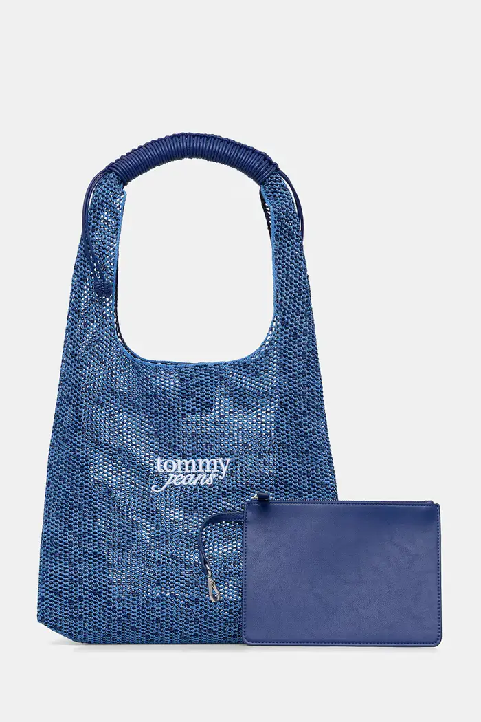 Tommy Jeans borsa tote da donna Blu