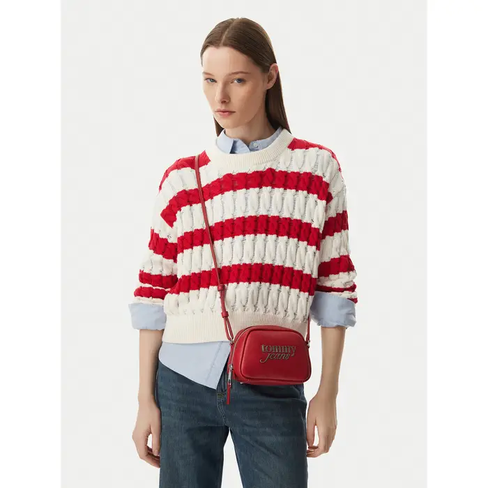 Borsetta Tommy Jeans Tjw Bold Camera Bag AW0AW18785 Marrone