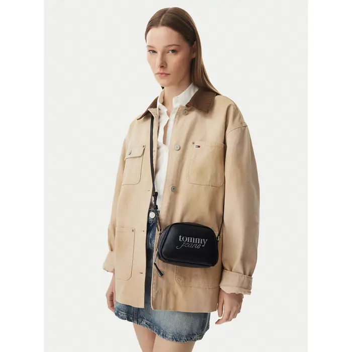 Borsetta Tommy Jeans Tjw Bold Camera Bag AW0AW18785 Nero