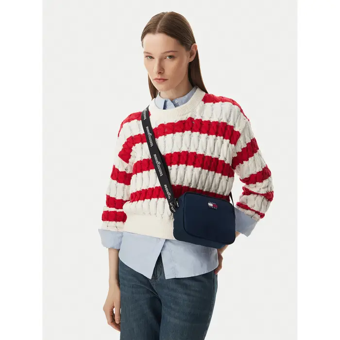 Borsetta Tommy Jeans Tjw Ess Daily Crossover AW0AW18769 Blu scuro