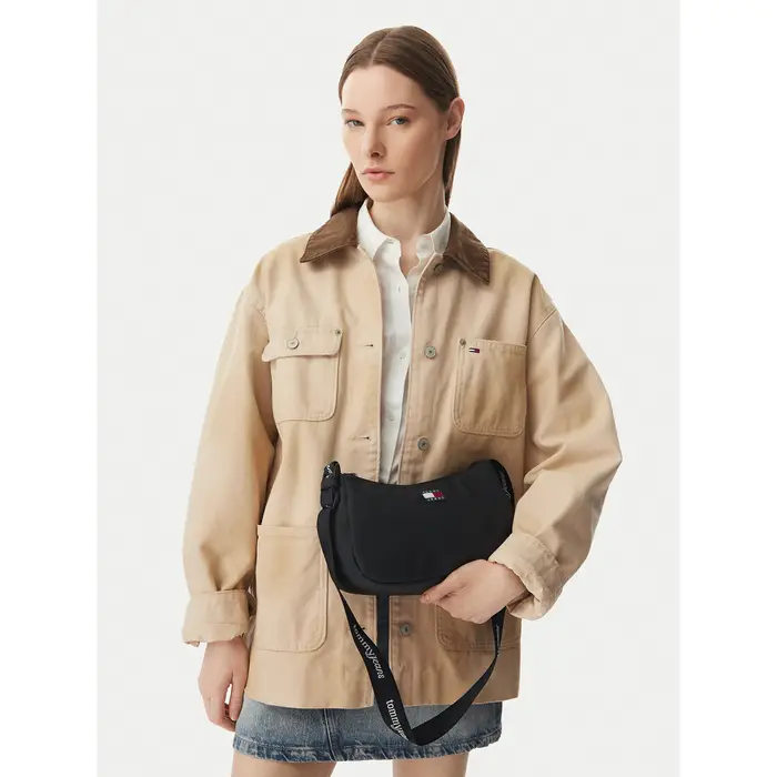 Borsetta Tommy Jeans Tjw Ess Daily Shoulder Bag AW0AW18768 Nero
