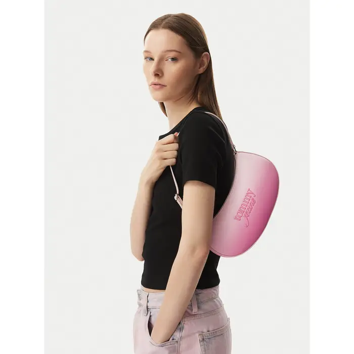 Borsetta Tommy Jeans Tjw Must Degrade Shoulder Bag AW0AW18774 Rosa chiaro