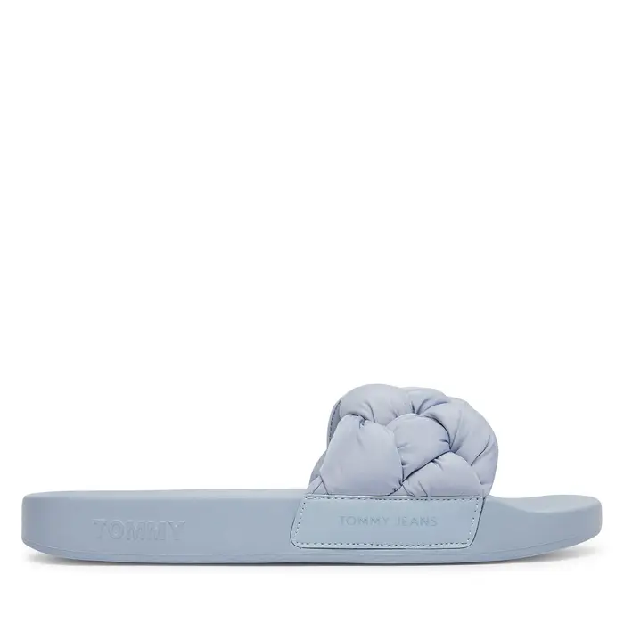 Tommy Jeans Ciabatte Tjw Braided Slides EN0EN02975 Celeste Azzurro chiaro
