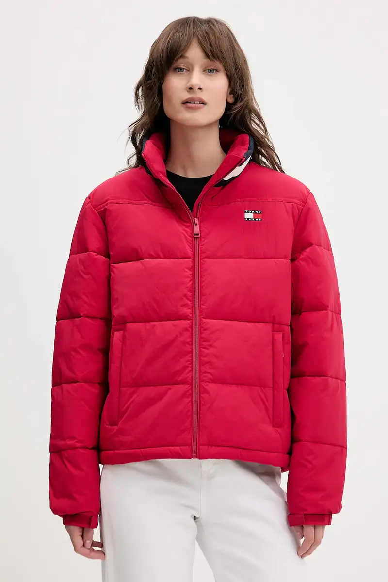 Tommy Jeans giacca colore granata DW0DW21621 Rosa