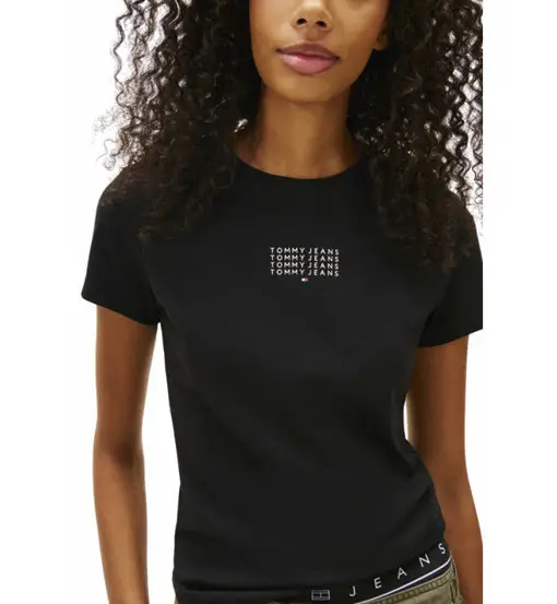 Tommy Jeans T-shirt Donna Nero 4295272