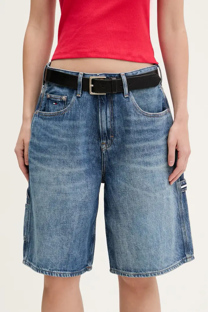 pantaloncini da donna in jeans Blu navy