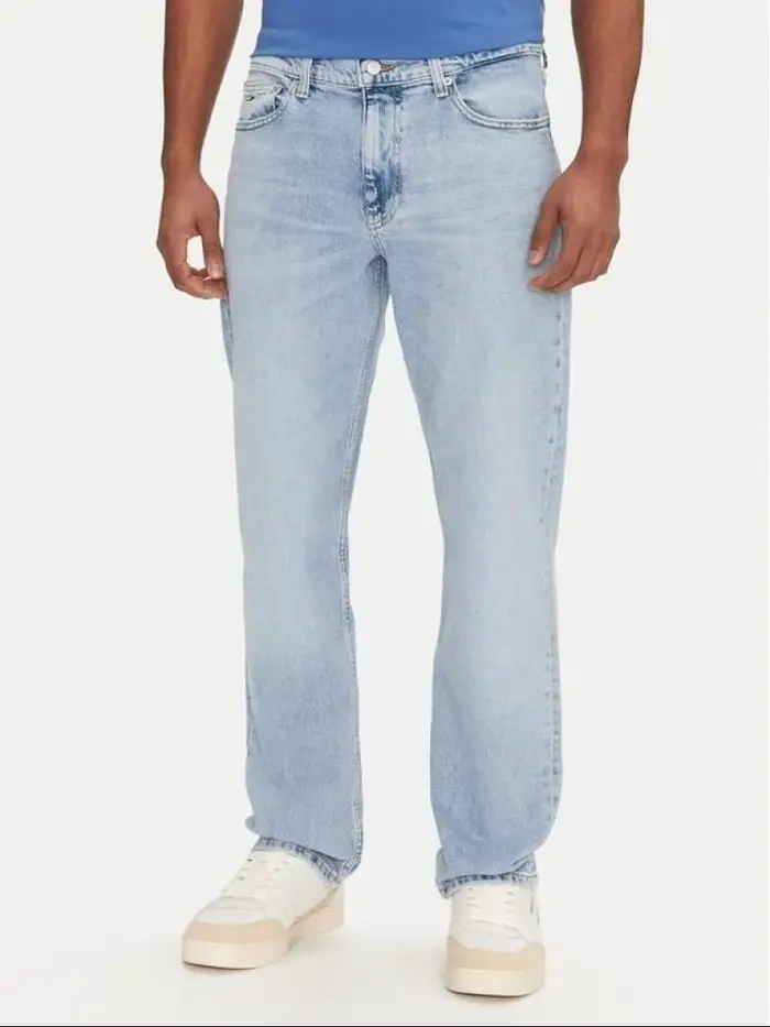 Tommy Jeans pantalone in denim uomo logo sul retro