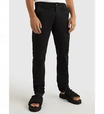 per uomo DM0DM09595 Pantaloni chino Tjm Scanton neri (36/38), Nero, Casual, Cotone biologico, Sostenibile
