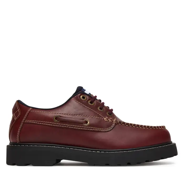 Tommy Jeans Scarpe basse Archive 01 Boat Shoe Leather EM0EM01651 Marrone