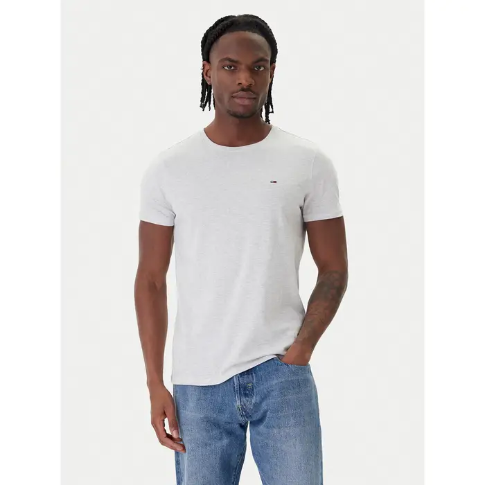 Tommy Jeans T-shirt DM0DM04411 Grigio Slim Fit