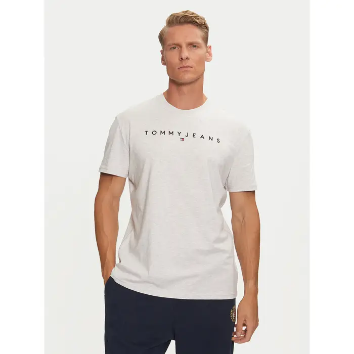 T-shirt Linear Logo DM0DM20744 Grigio Regular Fit