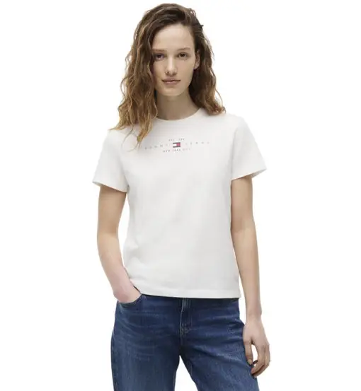 TJW US Linear SS W - T-shirt - donna White