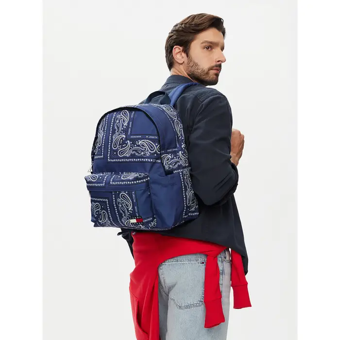 Zaino Tommy Jeans Tjm Ess Daily Bandana Backpack AM0AM14473 Blu