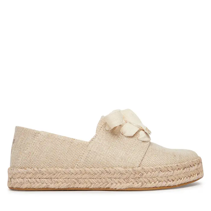 Toms Espadrillas Carolina Lace Up 10023062 Beige