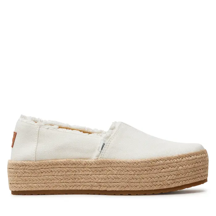 Toms Espadrillas Valencia 10019820 Bianco