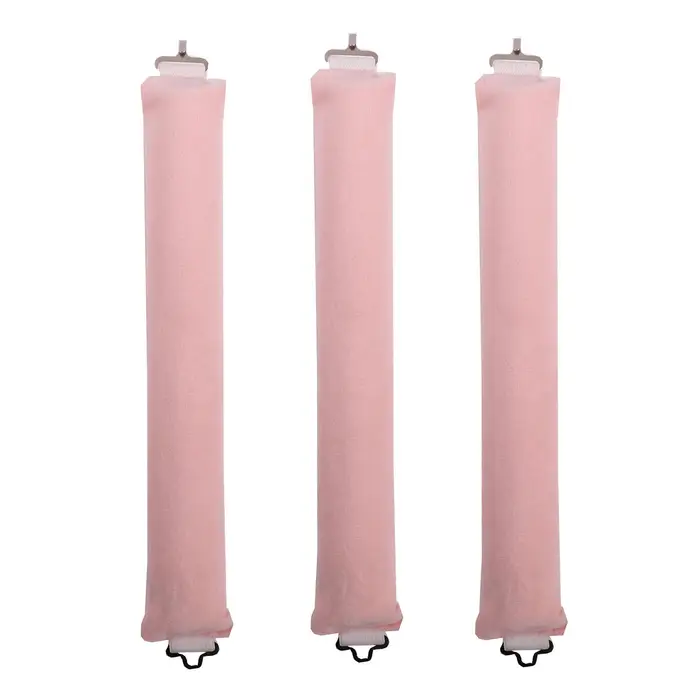 3PCS Bigodino Pigro per Capelli Strumento per Arricciare i Capelli Tubo Arricciacapelli Ondulato Grande Schiuma 0 rosa
