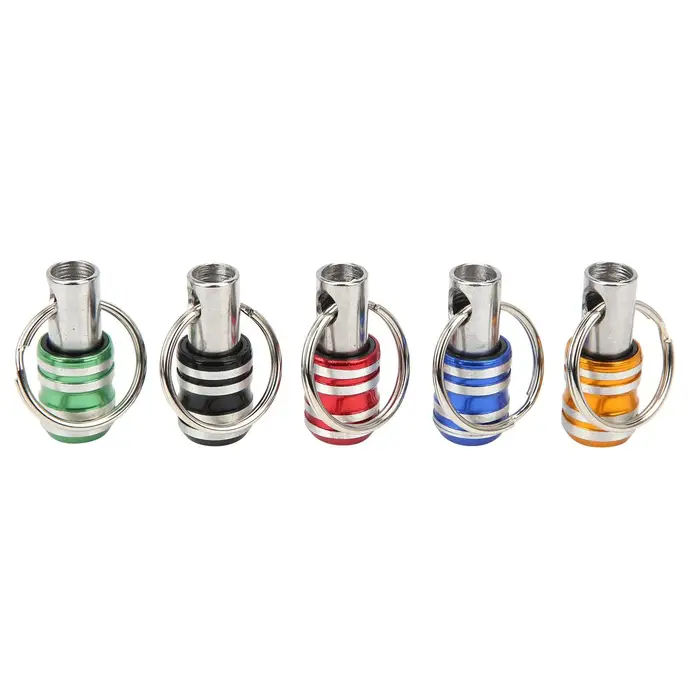 5 Pezzi Portainserti Portachiavi in Lega di Alluminio 3 Alloggiamenti 1/4 di Pollice Strumento a Sgancio Rapido miniatura 4