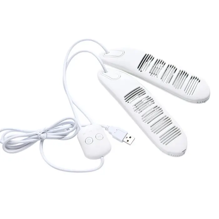 TOMTOP JMS Asciugatrice per scarpe USB Asciugatrice per scarpe con temporizzazione intelligente Sterilizzazione Elimina i danni bianco