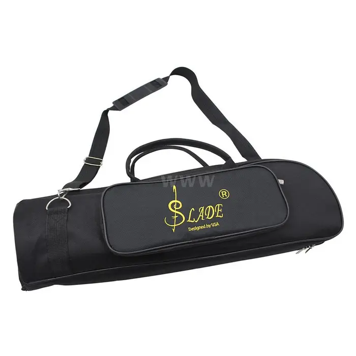 TOMTOP JMS Borsa da concerto per tromba resistente all acqua 600D Tracolla regolabile in tessuto Oxford nero