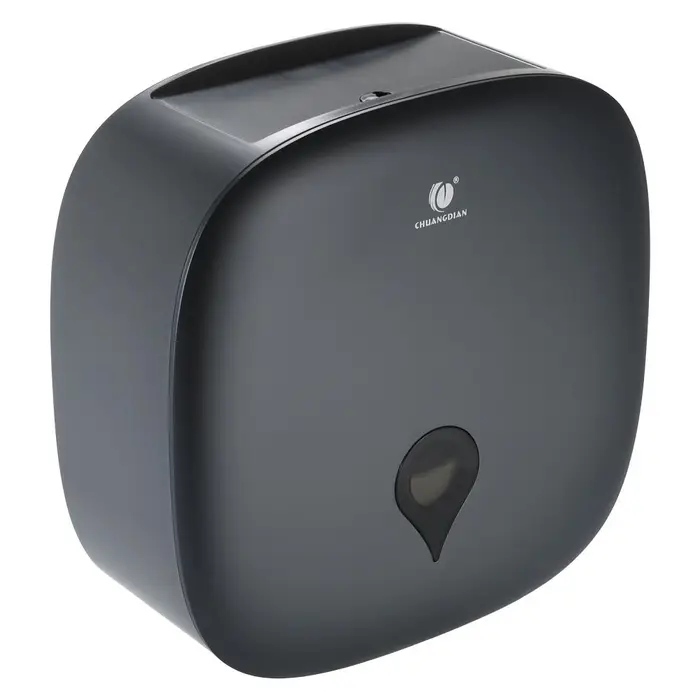 TOMTOP JMS CHUANGDIAN Porta dispenser per carta igienica impermeabile con dispenser di carta igienica singolo a parete grigio