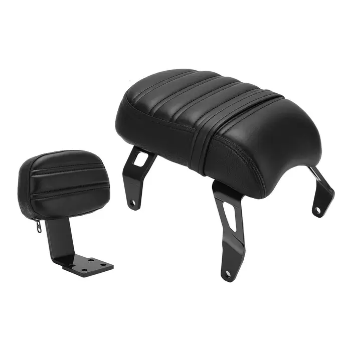 Kit di sostituzione del sedile del passeggero posteriore con schienale per Indian Scout Bobber 2018?2021Nero
