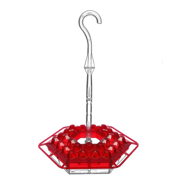 TOMTOP JMS Mangiatoia per colibrì Tipo a tubo lungo Mangiatoia per colibrì Mangiatoia per uccelli rosso