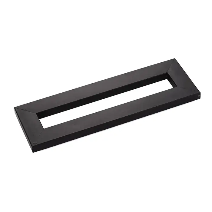TOMTOP JMS Piastra per incollare supporto per pedaliera effetto chitarra con nastri di fissaggio Toppa per fascette nero