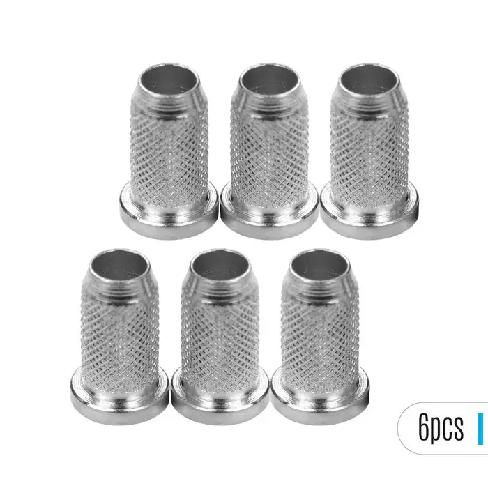 TOMTOP JMS Puntali per corde passanti per il corpo Parti hardware in metallo di piccole dimensioni per chitarre elettriche Set di 6 pezzi