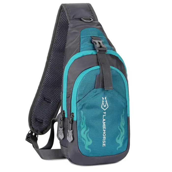 TOMTOP JMS Zaino a tracolla da uomo, borsa a tracolla, borsa a tracolla, borsa da viaggio, sport, palestra, zaino da giorno blu