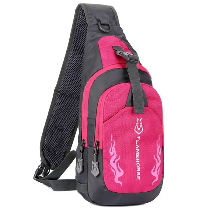 TOMTOP JMS Zaino a tracolla da uomo, borsa a tracolla, borsa a tracolla, borsa da viaggio, sport, palestra, zaino da giorno colore rosso